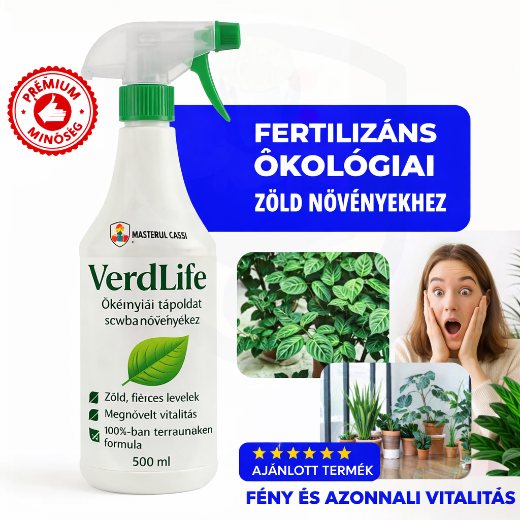 đż VerdLife â BIO tĂĄpoldat szobanövĂ©nyekhez, gyökerekhez Ă©s levelekhez | 500 ml