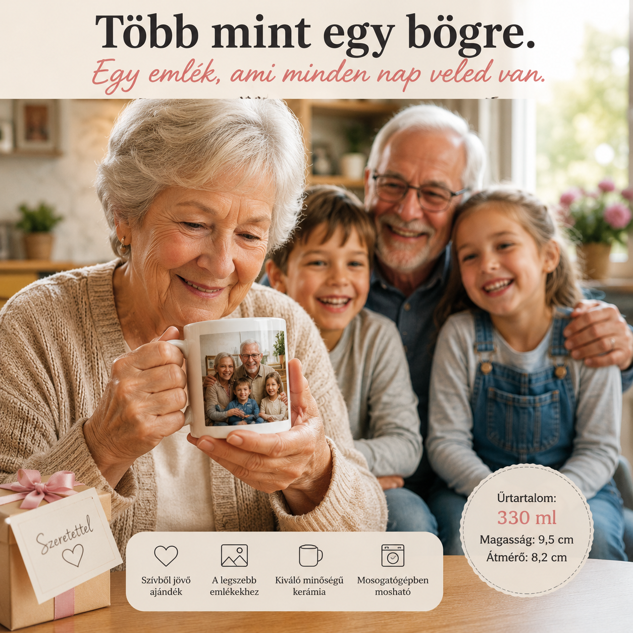 Fényképes Egyedi Bögre
