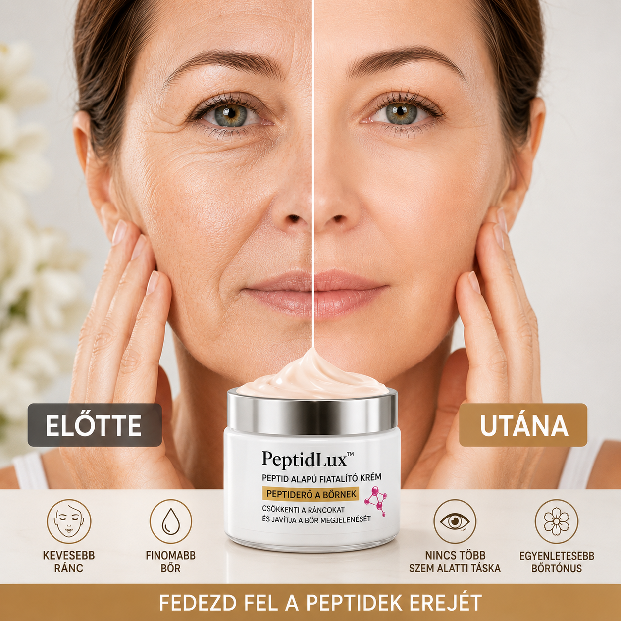 RejuvaPeptid Fiatalító Krém